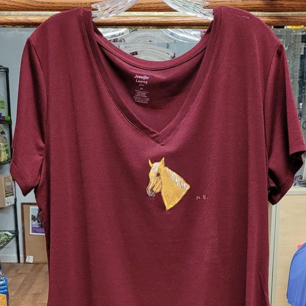 Hand-painted palomino pony